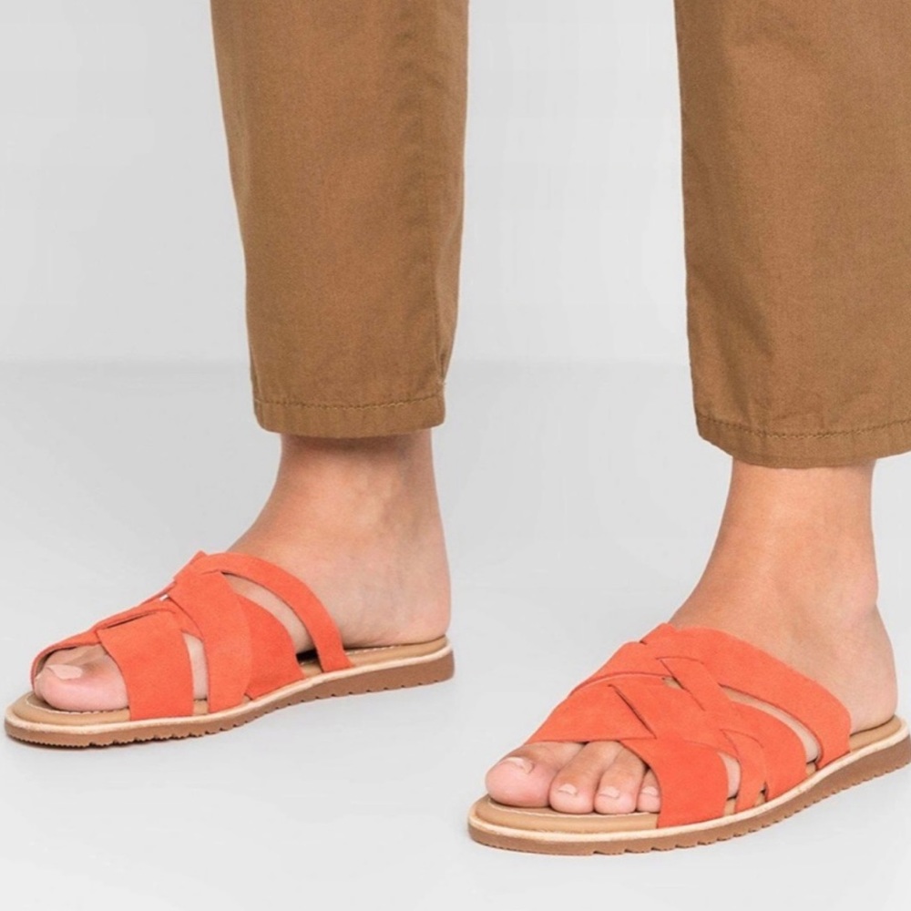 NWOB Sorel Ella Suede Slides